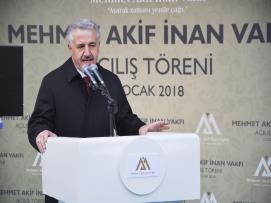 Mehmet Akif İnan Vakfı Açıldı