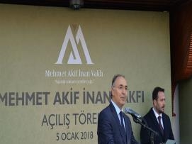 Mehmet Akif İnan Vakfı Açıldı