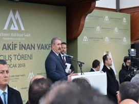 Mehmet Akif İnan Vakfı Açıldı