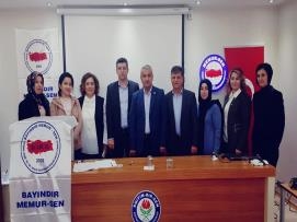 Türk ve Tosun, Bayındır Memur-Sen Kayseri Şube Seçimlerine Katıldı