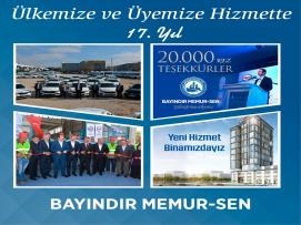 Ülkemize ve Üyemize Hizmette 17. Yıl