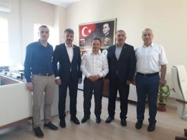 Şube Başkanımız İsa ÇOLAK, Samsun 1 Nolu İdare Mahkeme Başkanı Sayın Ali GÖKALP beyi, ve 2 Nolu İdare Mahkeme Başkanı Sayın Ahmet YANIK ziyareti