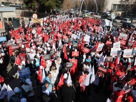 Memur-Sen Hazine ve Maliye Bakanlığı Önünde Buluştu