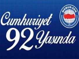 Cumhuriyet 92 Yaşında