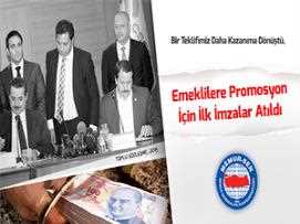 Bir Teklifimiz Daha Kazanıma Dönüştü, Emeklilere Promosyon İçin İlk İmzalar Atıldı