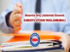 Masumlar İhraç Listelerinde Olmamalı Kamuoyu Vicdanı Yaralanmamalı