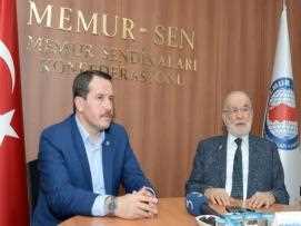 Saadet Partisi Genel Başkanı Karamollaoğlu’ndan Memur-Sen’e Ziyaret